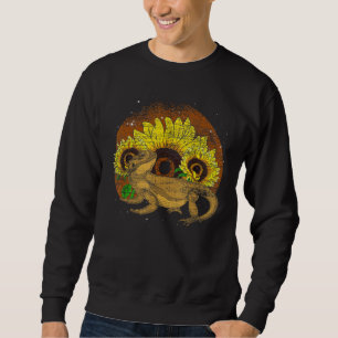 Sunflower Reptile Keeper Animal Lizard Pet Bearded Sweatshirt