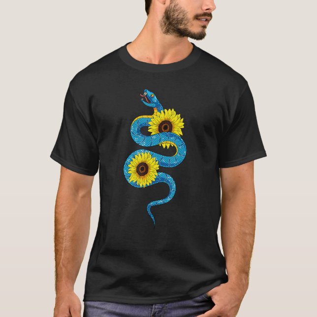 Sunflower Reptile Keeper Predator Pet Animal  Snak T-Shirt (Front)