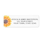 Sunflower Return Address 