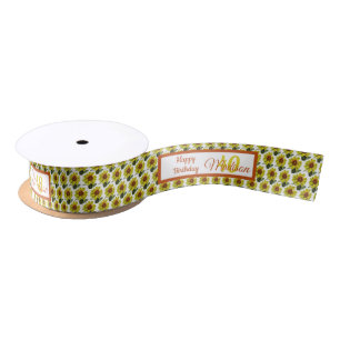 Sunflower Ribbon Satin Ribbon