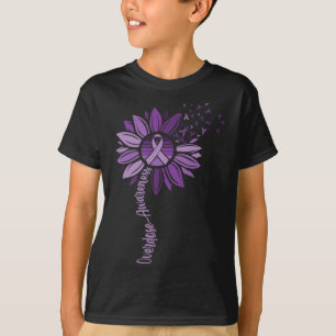 Sunflower Ribbons Overdose Awareness T-Shirt