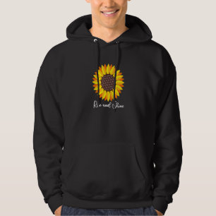 Sunflower Rise And Shine Flower Of Life Mandala Hoodie