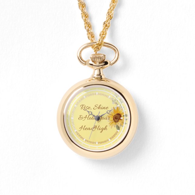 Sunflower - Rise, Shine & Hold Your Head High Watch (Front)