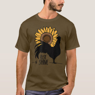 Sunflower Rise & Shine Rooster and Sunflower Sunri T-Shirt