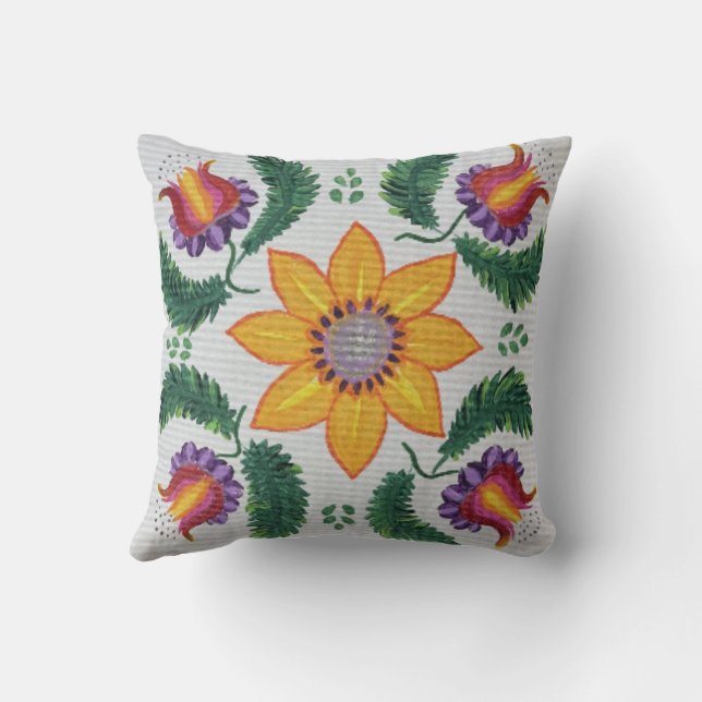 Sunflower Rose  Cushion (Back)