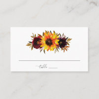 Sunflower Roses Red Purple Fall Rustic Wedding