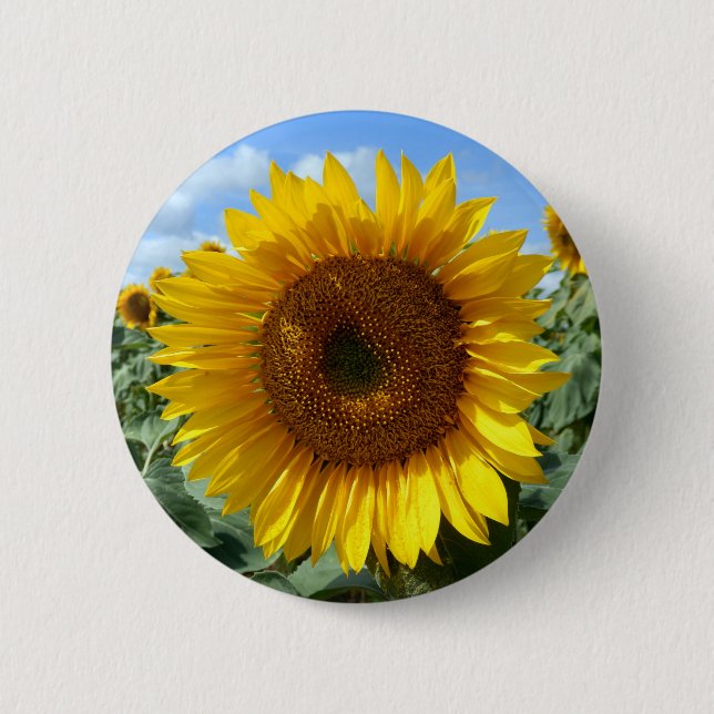Sunflower Round Badge (Front)