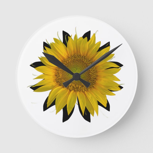 Sunflower Round Clock (Front)