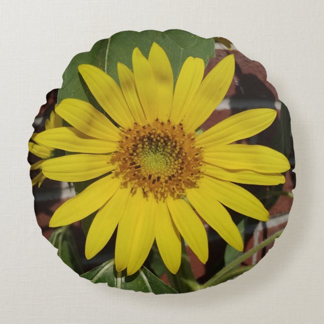 Sunflower Round Cushion (Front)
