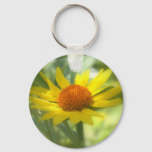 Sunflower Round Magnet Key Ring