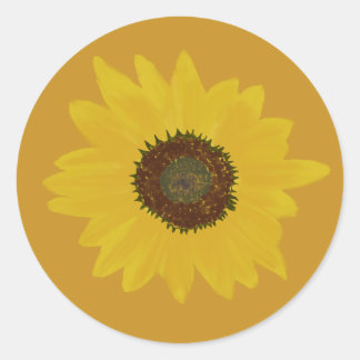 Sunflower Round Sticker