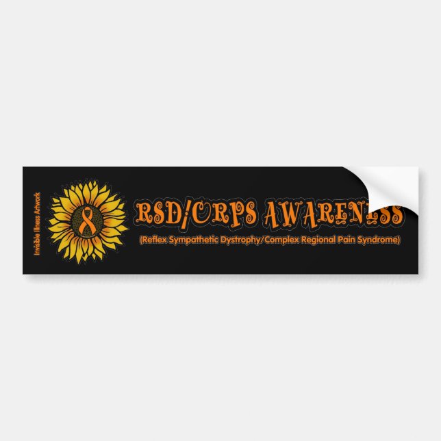 Sunflower...RSD/CRPS Bumper Sticker (Front)