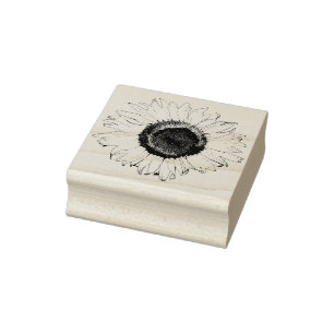 Sunflower Rubber Stamp