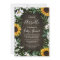 Sunflower Rustic Country Floral Fall Baby Shower