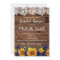 Sunflower Rustic Lace Country Blue Bridal Shower