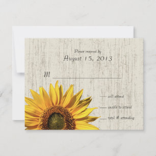 Sunflower Rustic Wedding/ Response