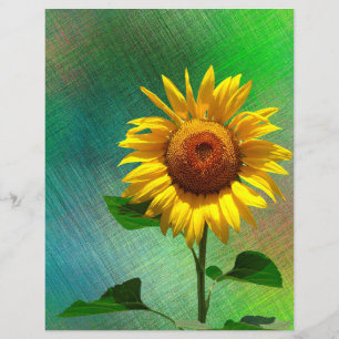Sunflower Scrapbook Paper