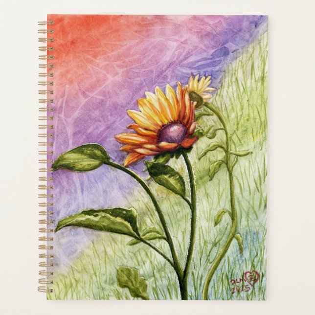 Sunflower Secrets at Sunset Planner (Front)