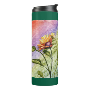 Sunflower Secrets at Sunset Thermal Tumbler