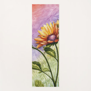 Sunflower Secrets at Sunset Yoga Mat