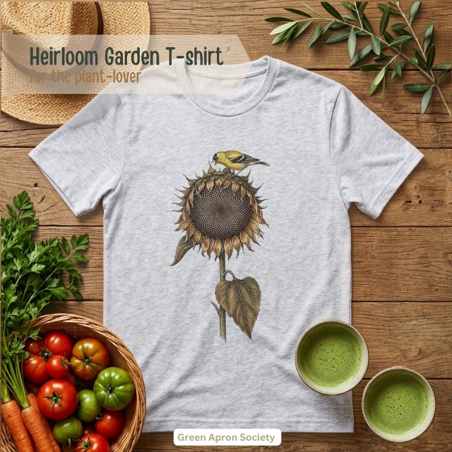 Sunflower Seed Head Botanical  Tri-Blend Shirt (Creator Uploaded)