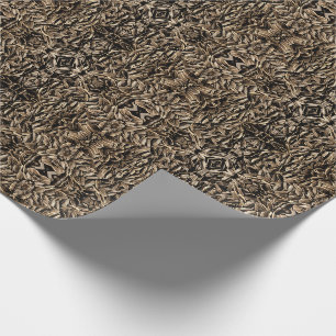 Sunflower Seed Pattern Wrapping Paper