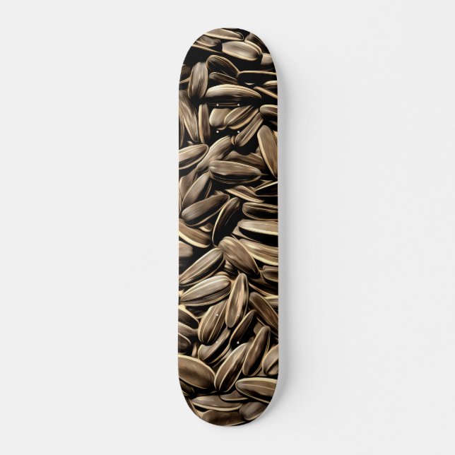 Sunflower Seeds Cool Fun Skateboard (Front)