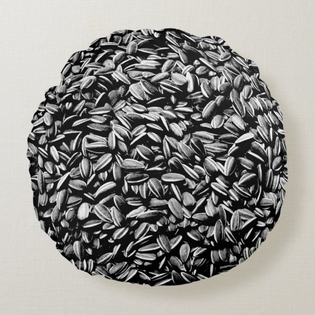 Sunflower Seeds Round Cushion (Front)