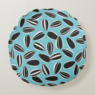 Sunflower Seeds Round Cushion