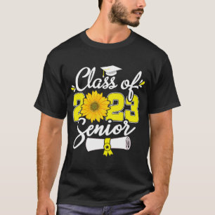 Sunflower Senior Mum 23 Graduation Senior 23 Class T-Shirt