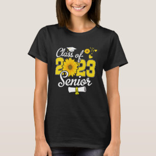 Sunflower Senior Mum 23 Graduation Senior 23 Class T-Shirt