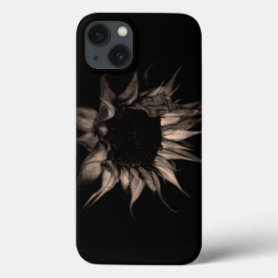 Sunflower - Sepia Fine Art Photograph Unique Cool iPhone 13 Case