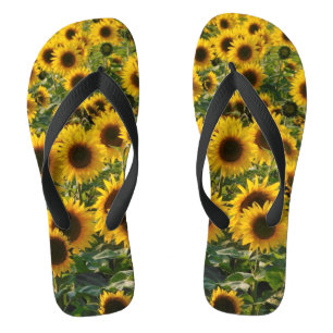 Sunflower Seranade Flip Flops