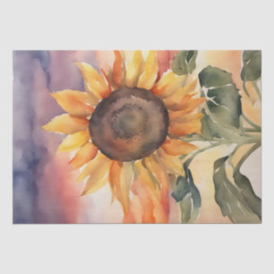 Sunflower Serenade in Watercolor Decoupage Tissue Paper