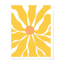 Sunflower Serenity Vector Abstract Poster