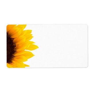 Sunflower Shipping Labels