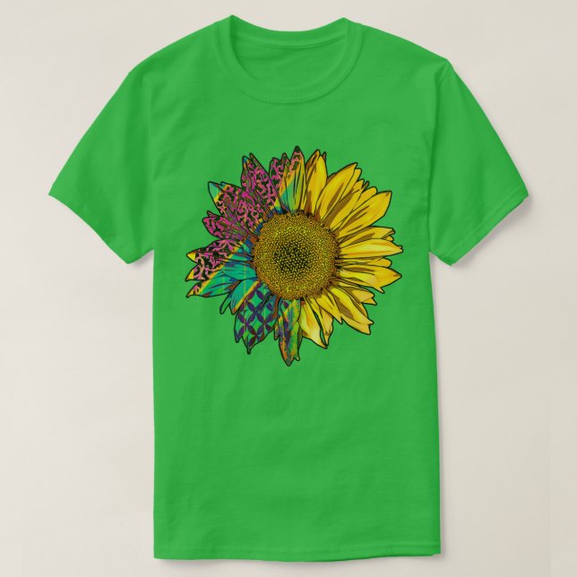 Sunflower Shirts Men and Women Funny Floral Graphi (Design Front)
