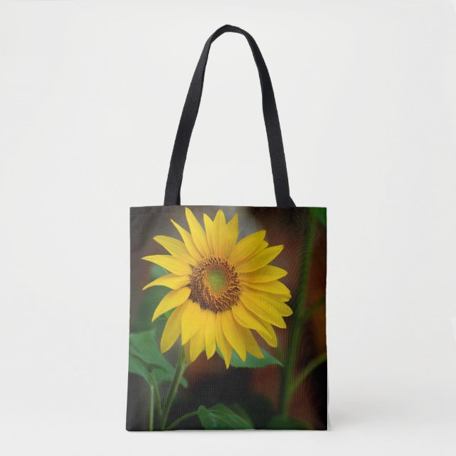 Sunflower Shopper Tote Bag (Front)