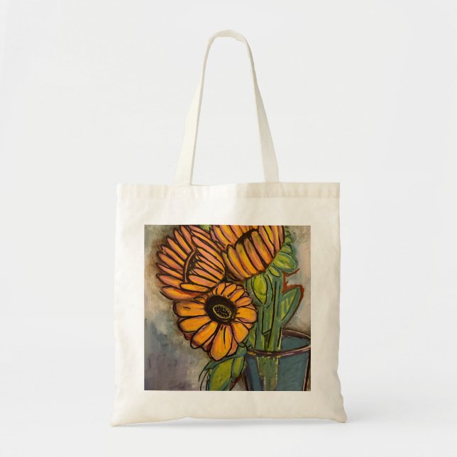 Sunflower shopper tote bag (Front)