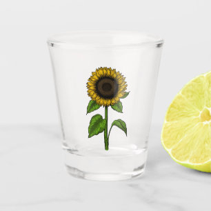 Sunflower Shot Glass