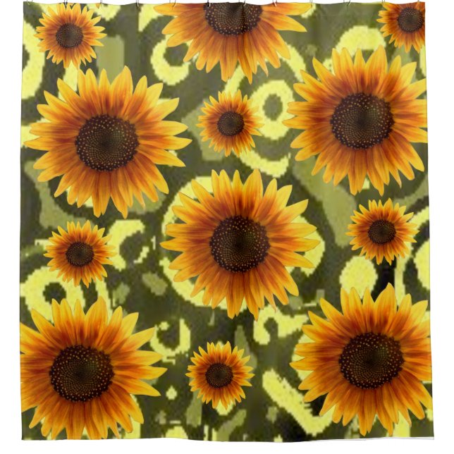 Sunflower Shower Curtain (Front)