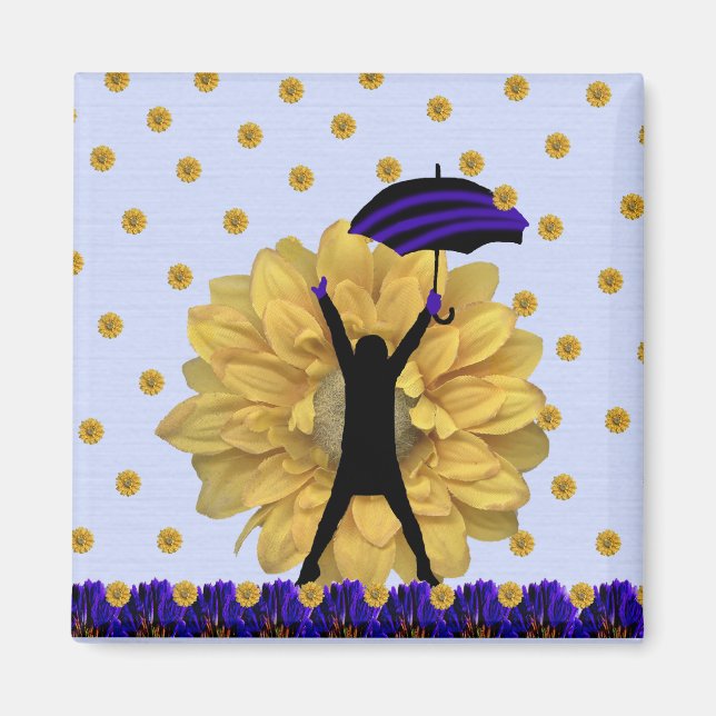 Sunflower Shower Magnet (Front)