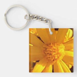 Sunflower Single Sided Key Ring