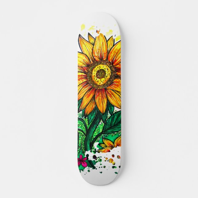 Sunflower Skateboard (Front)