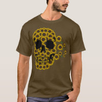 Sunflower Skull Lazy Halloween Costume Cute Skelet