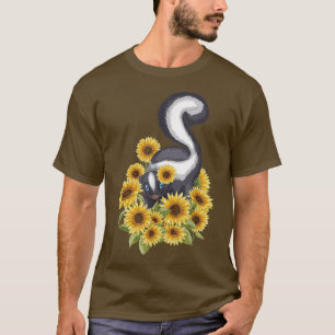 Sunflower Skunk  Pet Lover Zookeeper Zoologist Vet T-Shirt