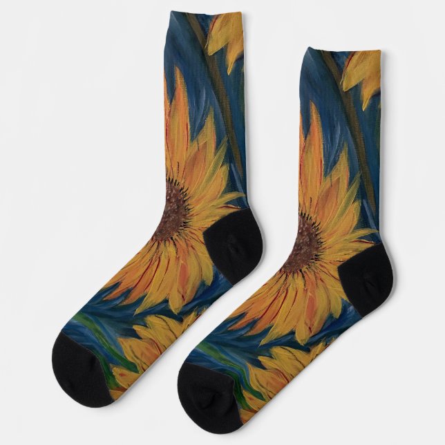 Sunflower Socks (Left)