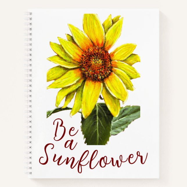 Sunflower Spiral Notebook (Front)