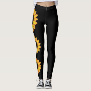 Sunflower Sporty Chic Activewear Black Leggings