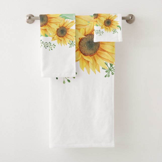 sunflower spring bath towel set (Insitu)